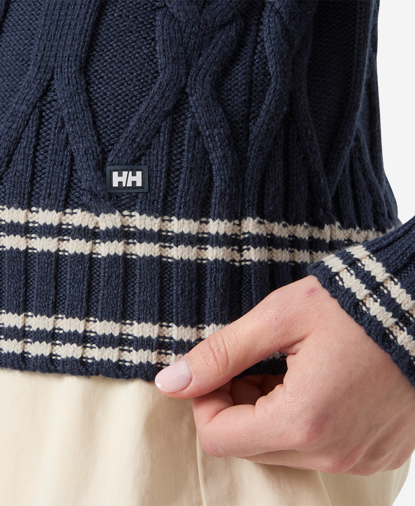 W POSITANO KNIT SWEATER, Navy