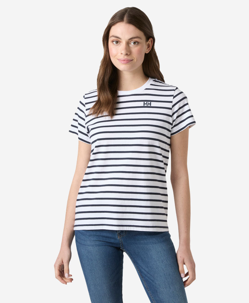 W CORE GRAPHIC T-SHIRT 2.0, White Lifestyle Stripe Yd