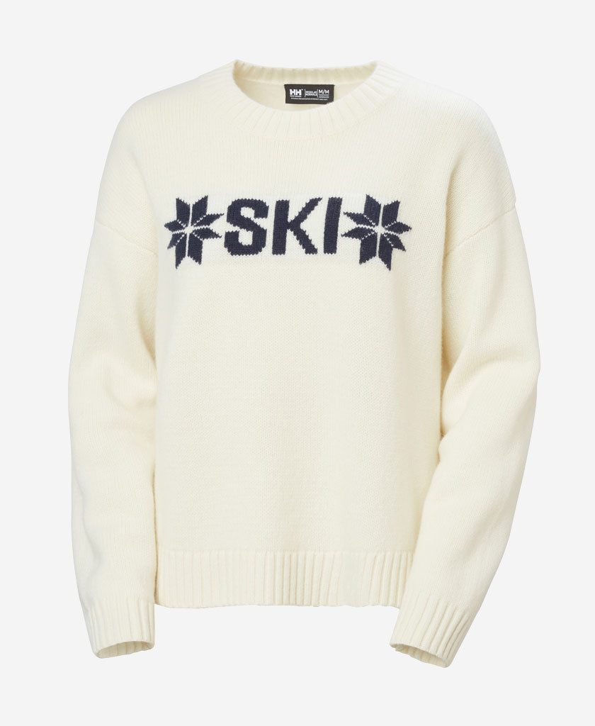 W BLISS SKI KNIT SWEATER, Cream