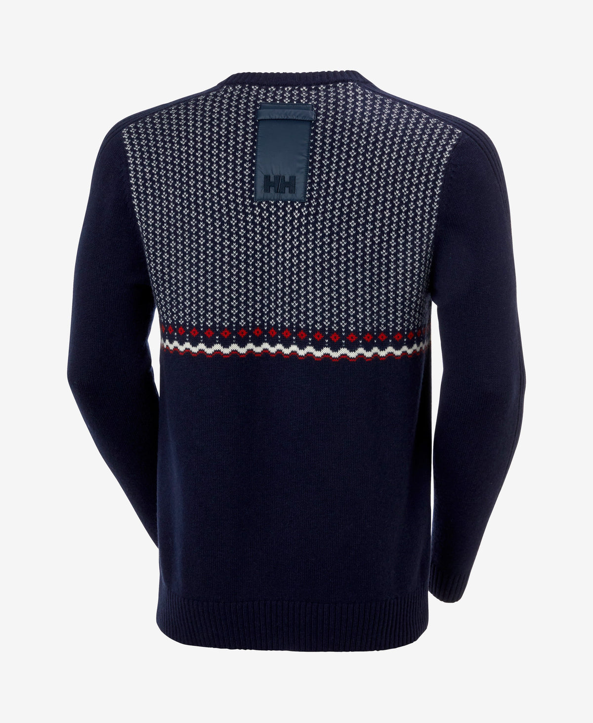 AFTON KNIT SWEATER, Navy Fairisle