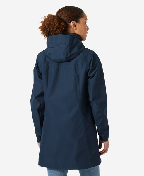 W ADEN LONG JACKET, Navy