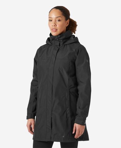 Helly hansen black aden insulated coat deals
