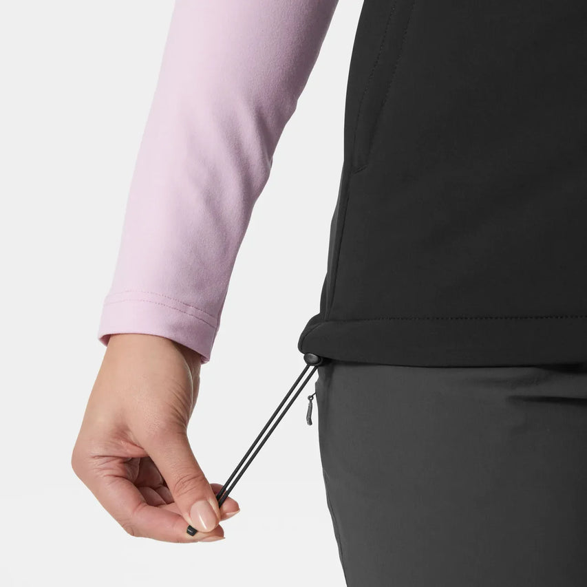 W PARAMOUNT SOFTSHELL VEST, Black