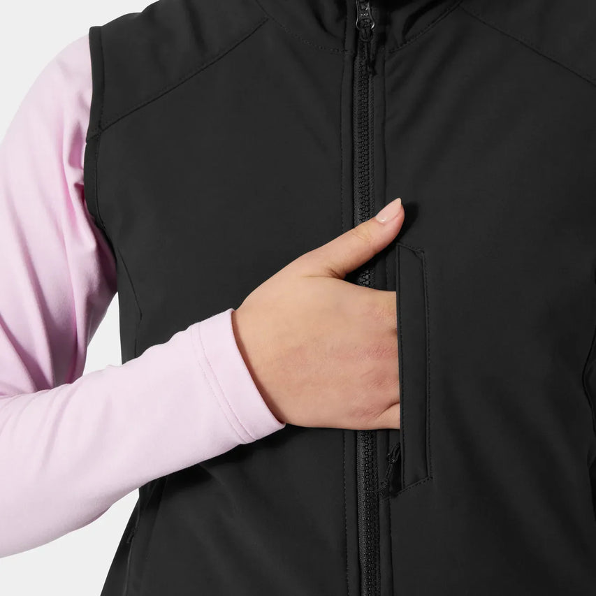 W PARAMOUNT SOFTSHELL VEST, Black