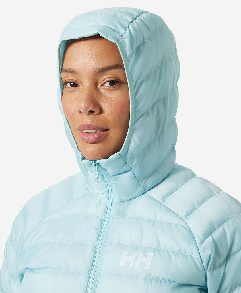 W BANFF HOODED INSULATOR, Barely Blue