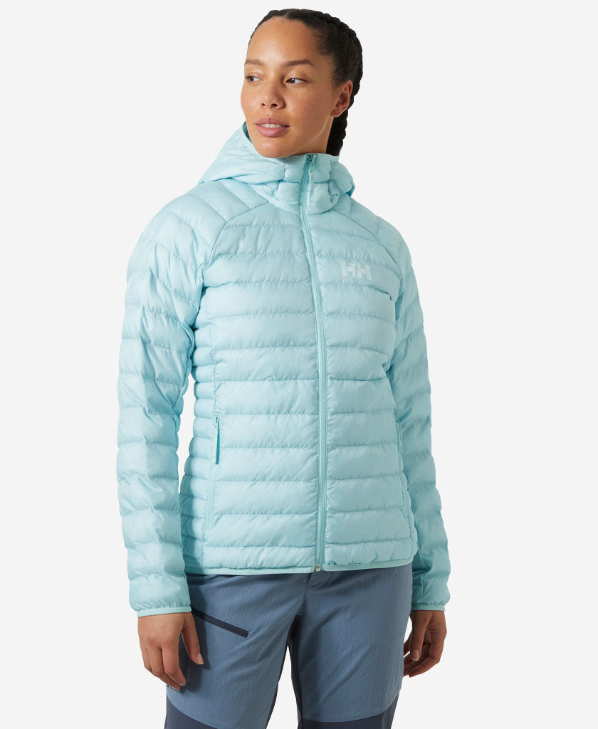 W BANFF HOODED INSULATOR, Barely Blue