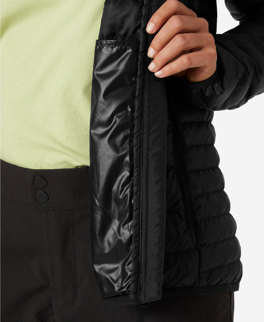W BANFF HOODED INSULATOR, Black