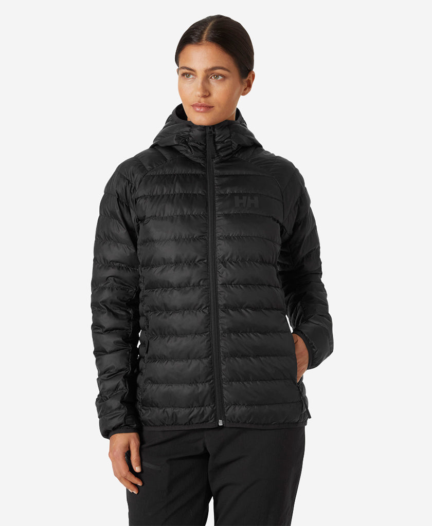 W BANFF HOODED INSULATOR, Black