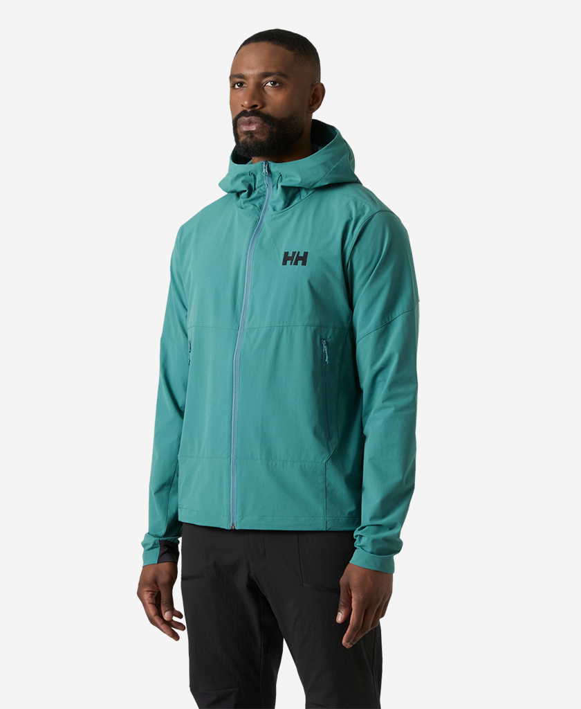 BLAZE SOFTSHELL HOOD, Opal Green