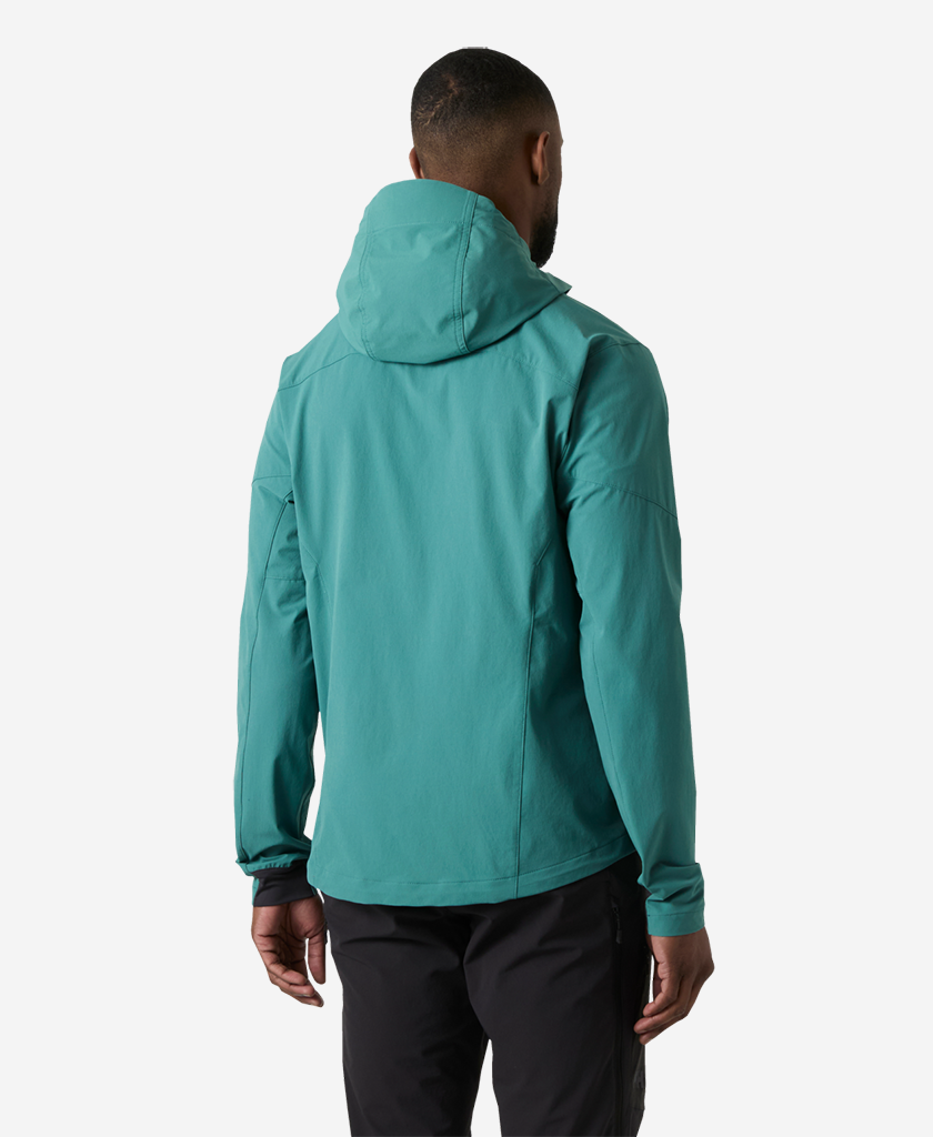 BLAZE SOFTSHELL HOOD, Opal Green