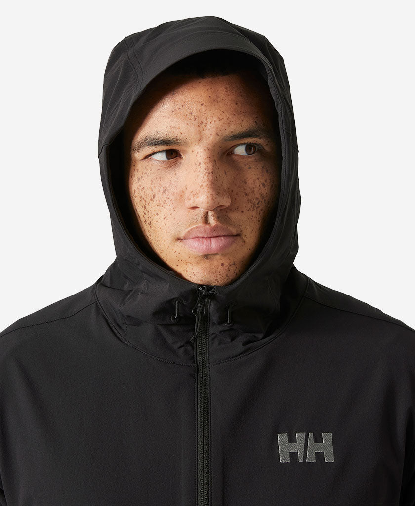 BLAZE SOFTSHELL HOOD, Black