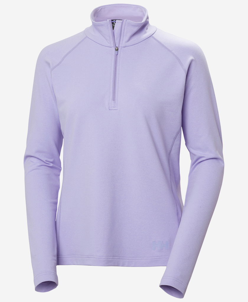 W TYRI KNIT 1/2 ZIP, Bright Lavender