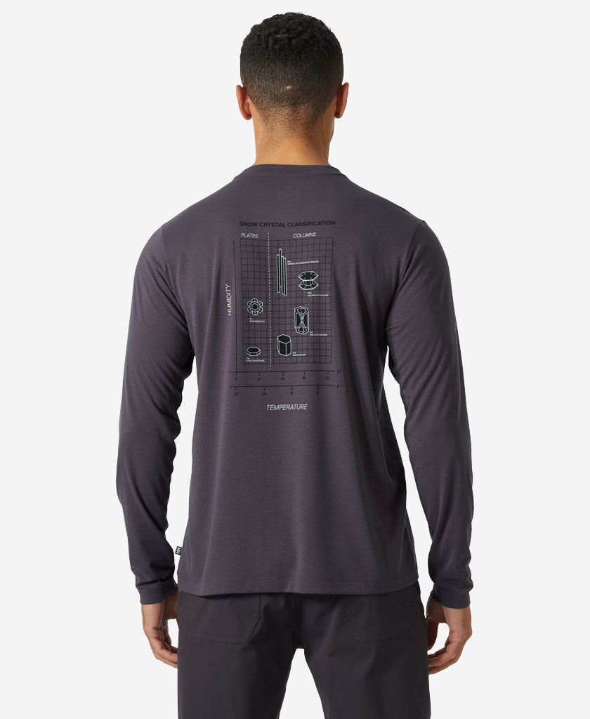 SKOG GRAPHIC LS TEE, Smoked Purple