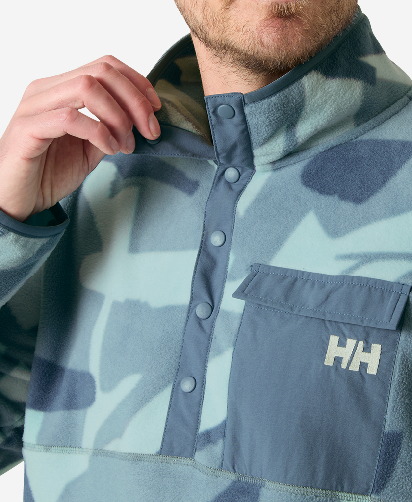 MARIDALEN PRINTED FLEECE, Windy Blue  HH JPN Camo