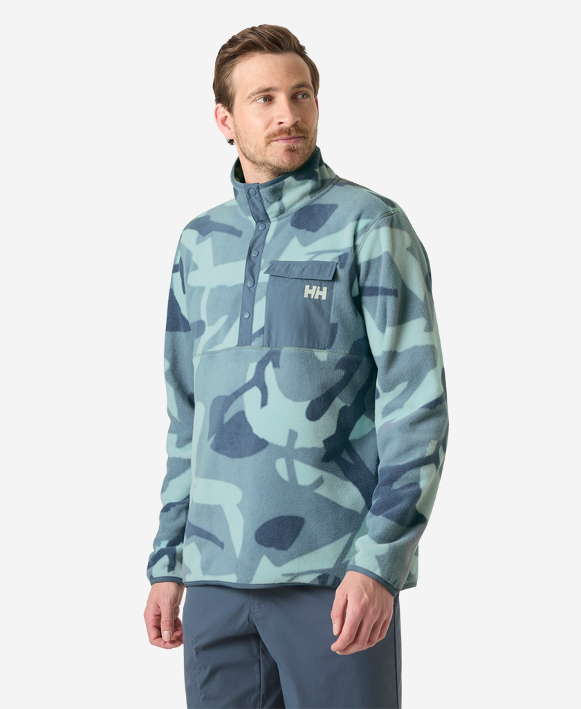 MARIDALEN PRINTED FLEECE, Windy Blue  HH JPN Camo