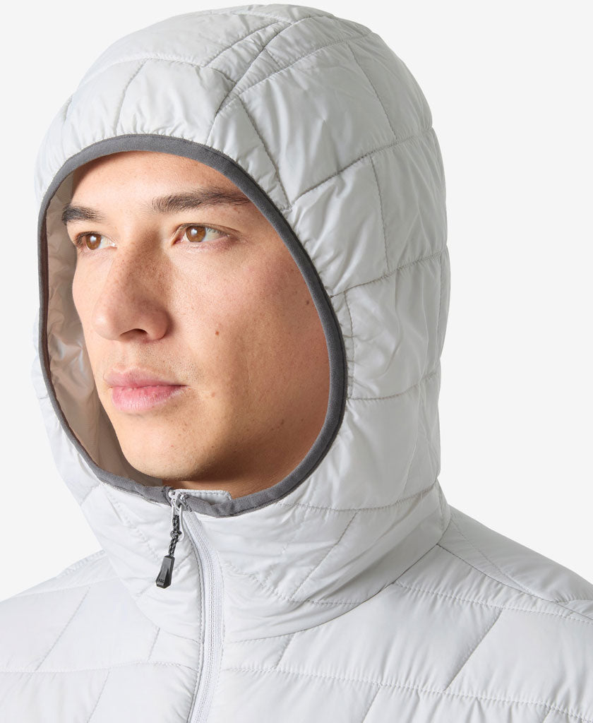 LIFALOFT HOODED INSULATOR, Grey Fog