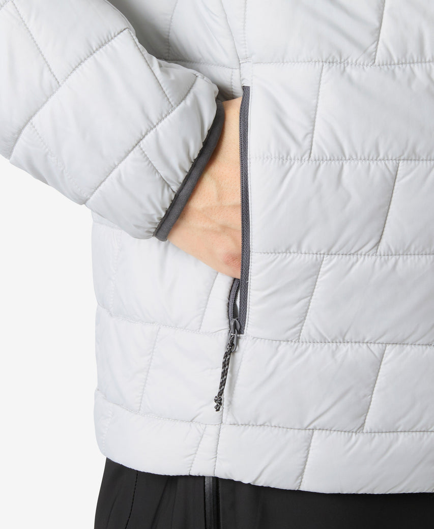 LIFALOFT HOODED INSULATOR, Grey Fog