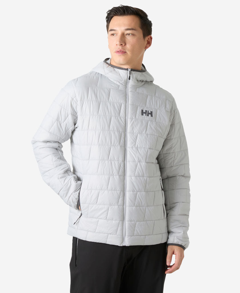 LIFALOFT HOODED INSULATOR, Grey Fog
