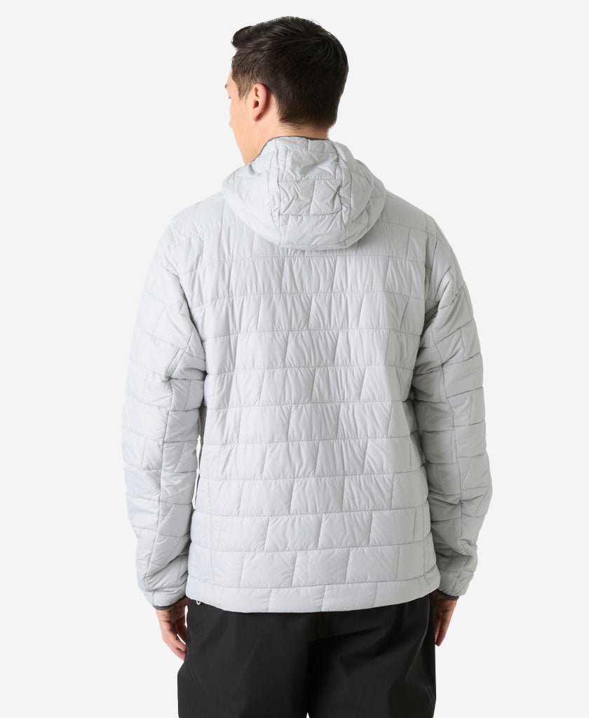 LIFALOFT HOODED INSULATOR, Grey Fog