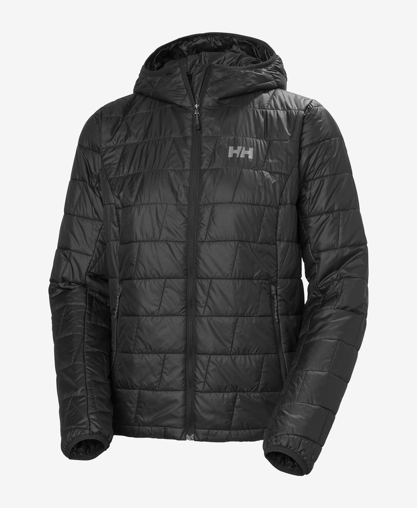 W LIFALOFT HOODED INSULATOR, Black
