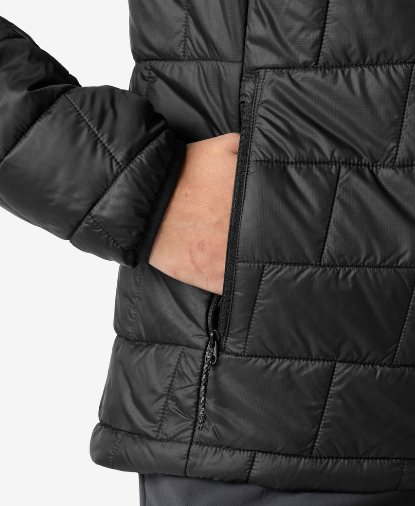 W LIFALOFT HOODED INSULATOR, Black