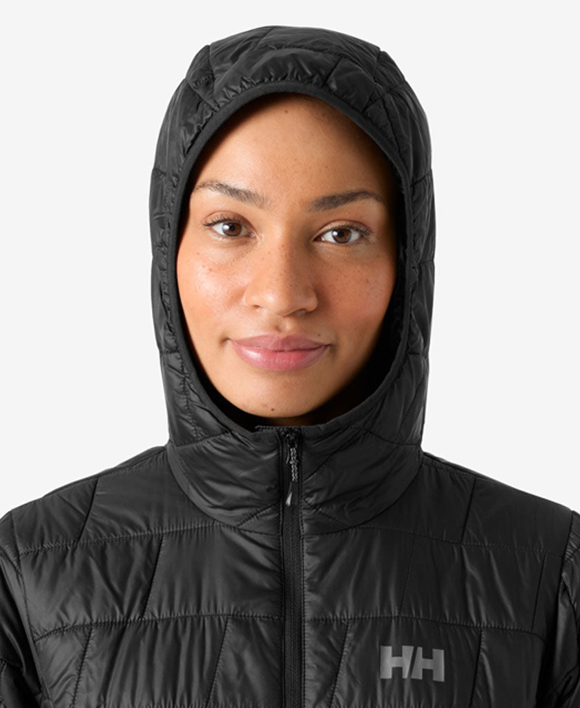 W LIFALOFT HOODED INSULATOR, Black