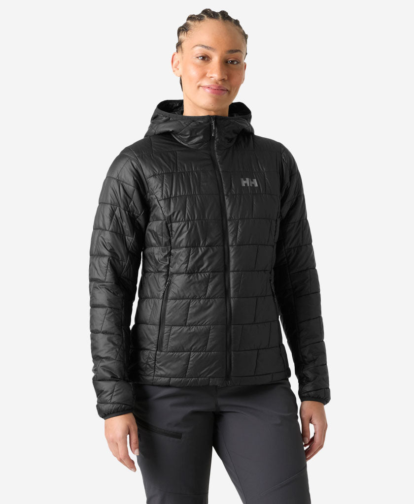 W LIFALOFT HOODED INSULATOR, Black