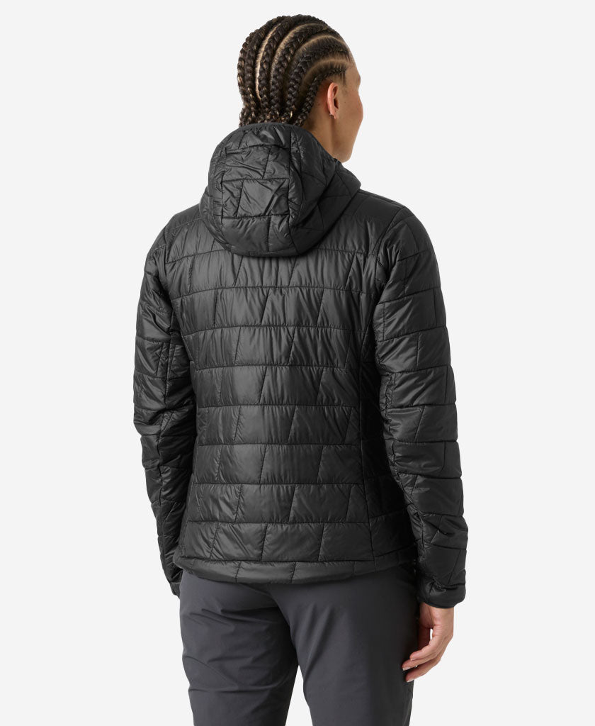 W LIFALOFT HOODED INSULATOR, Black
