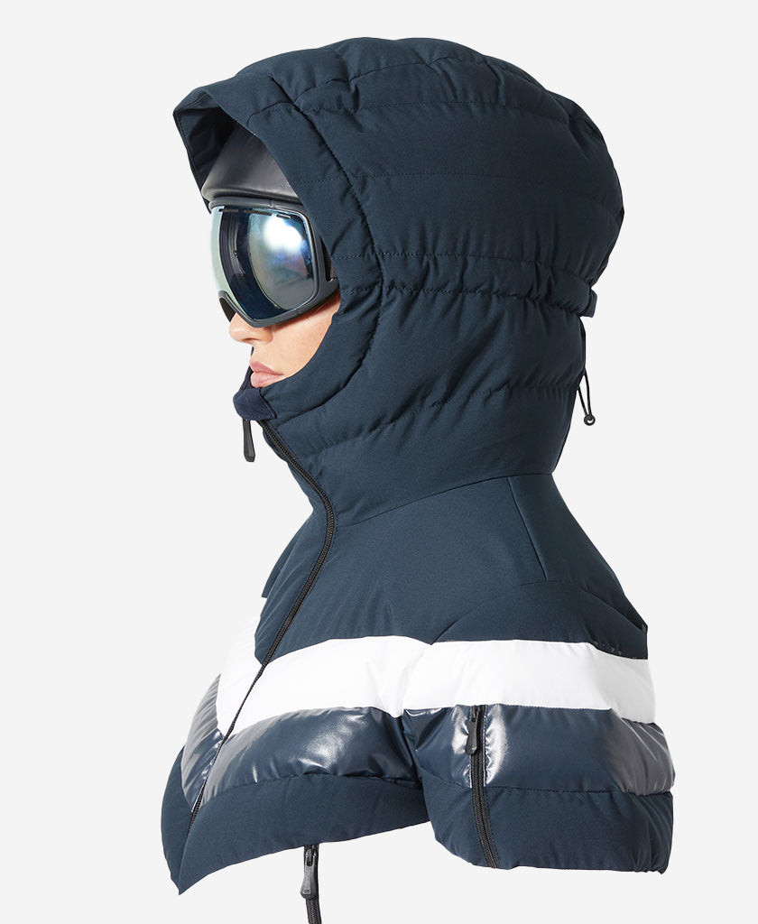 W IMPERIAL SHORT PUFFY JACKET, Navy
