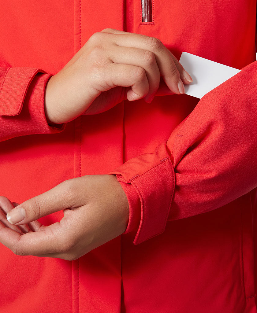 W SNOWPLAY JACKET, Alert Red