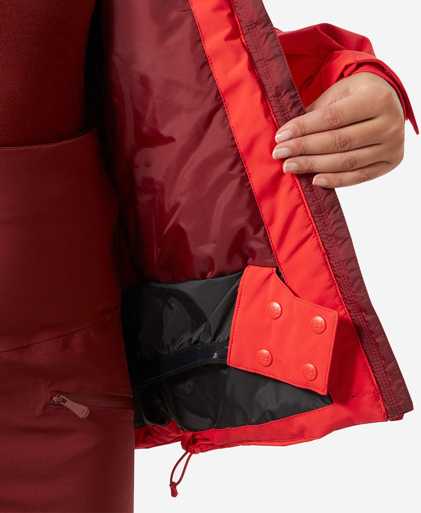 W SNOWPLAY JACKET, Alert Red