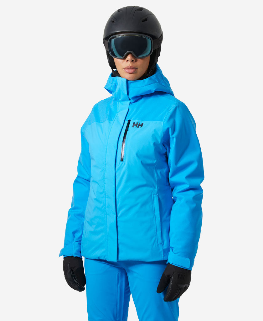 W SNOWPLAY JACKET, Cyan