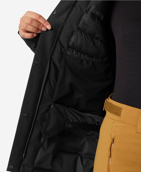 W SNOWPLAY LONG INS JACKET, Black