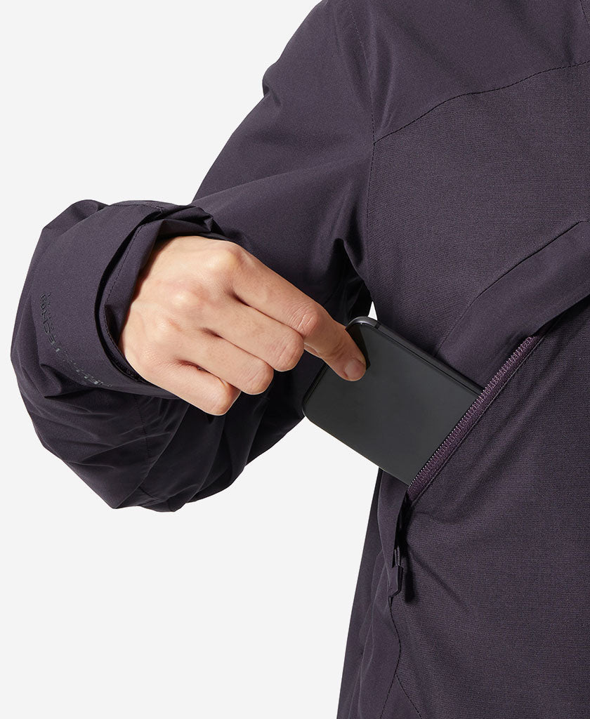 W WHITEWALL LIFALOFT 3.0 JKT, Black Grape