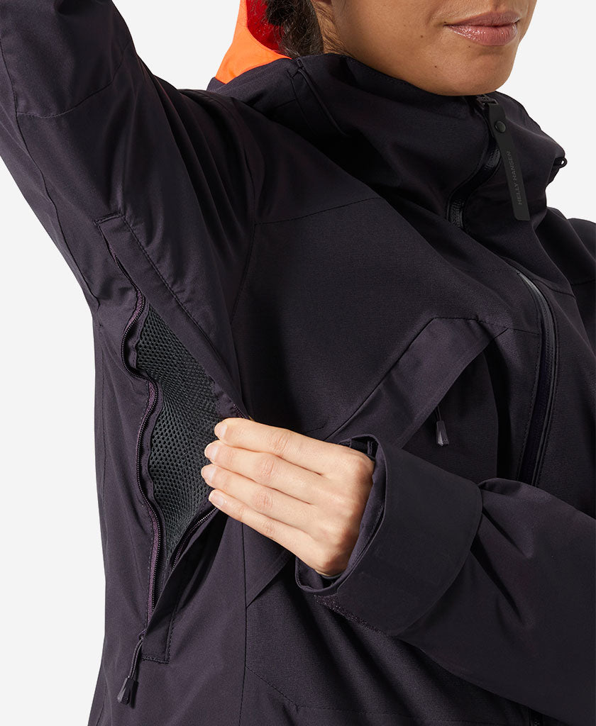 W WHITEWALL LIFALOFT 3.0 JKT, Black Grape