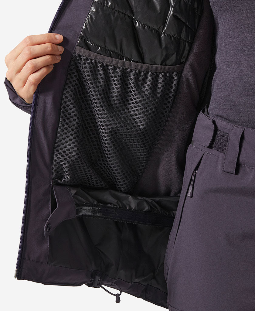 W WHITEWALL LIFALOFT 3.0 JKT, Black Grape