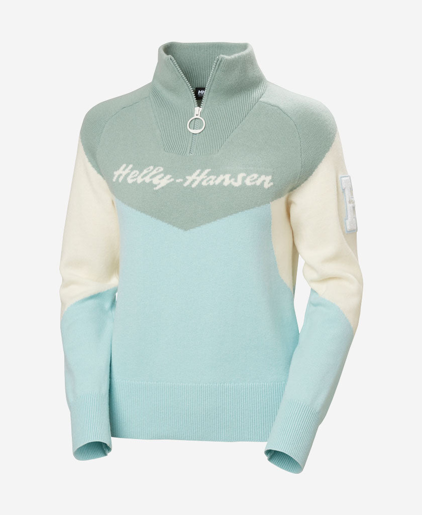 W APRES KNITTED SWEATER, Barely Blue