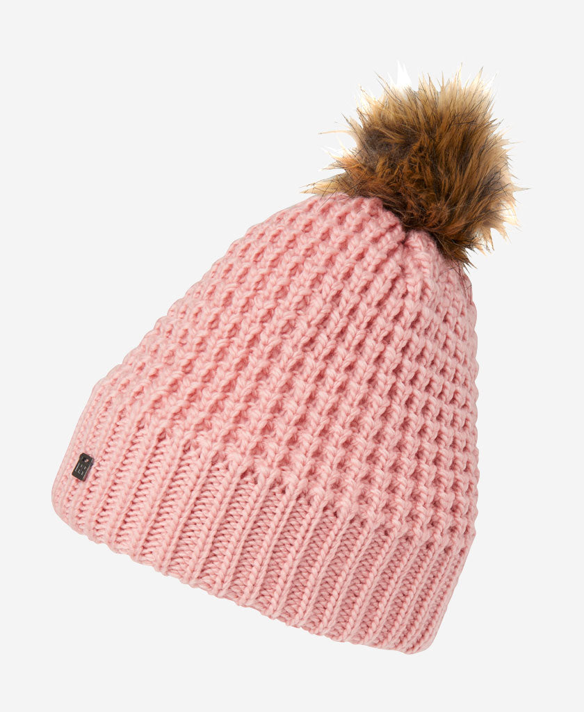 W SNOWFALL BEANIE, Pink Salt