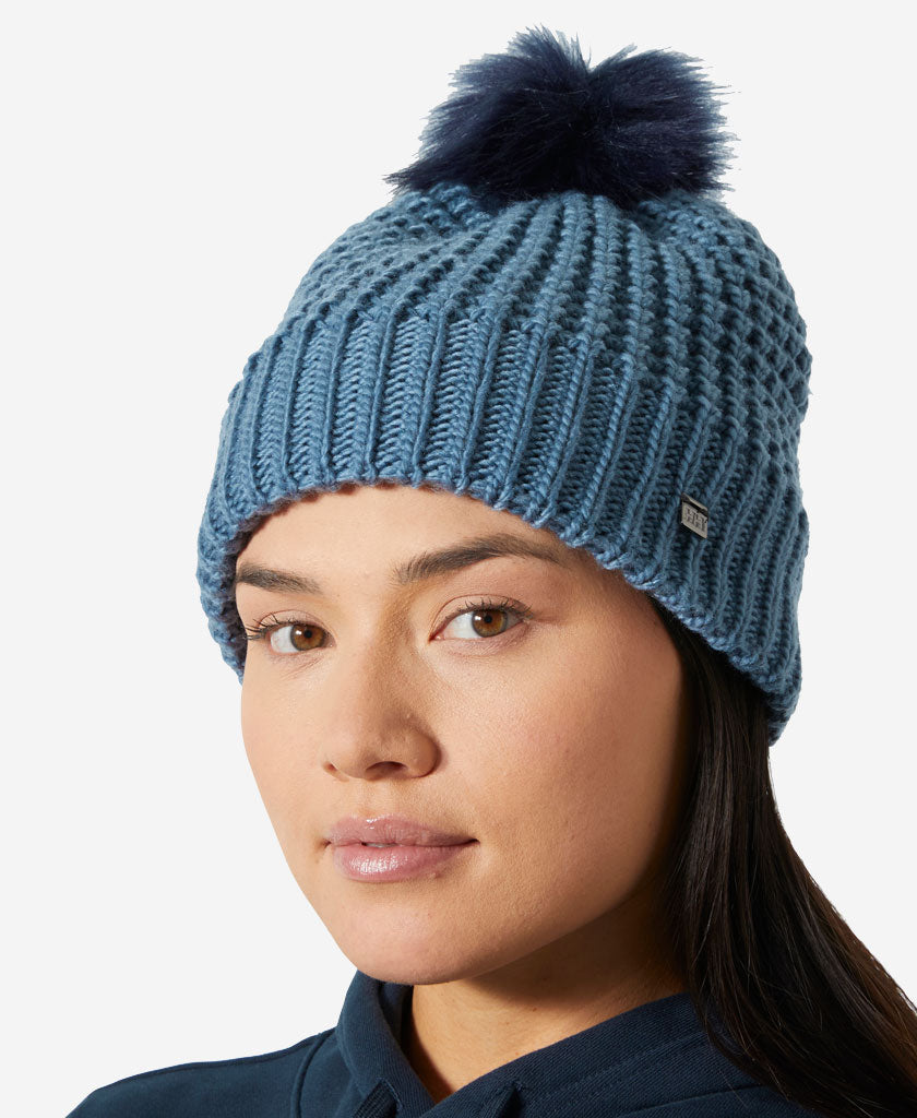 W SNOWFALL BEANIE, Washed Navy