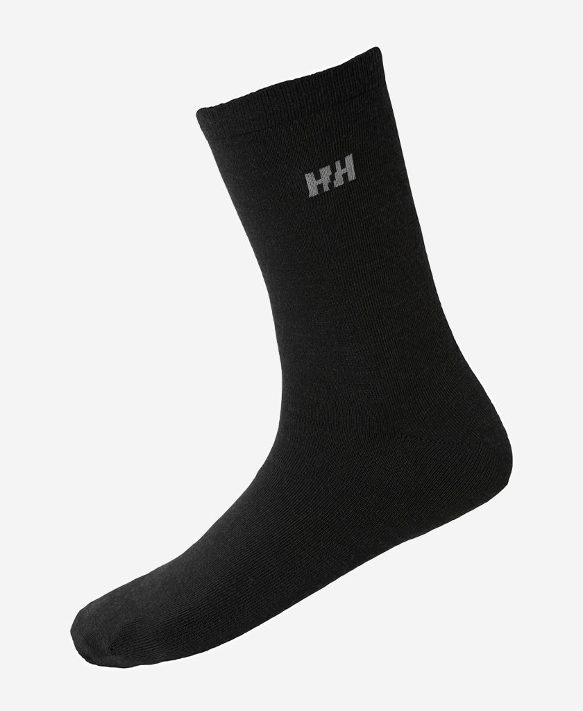 EVERYDAY WOOL SOCK 2PK, Black