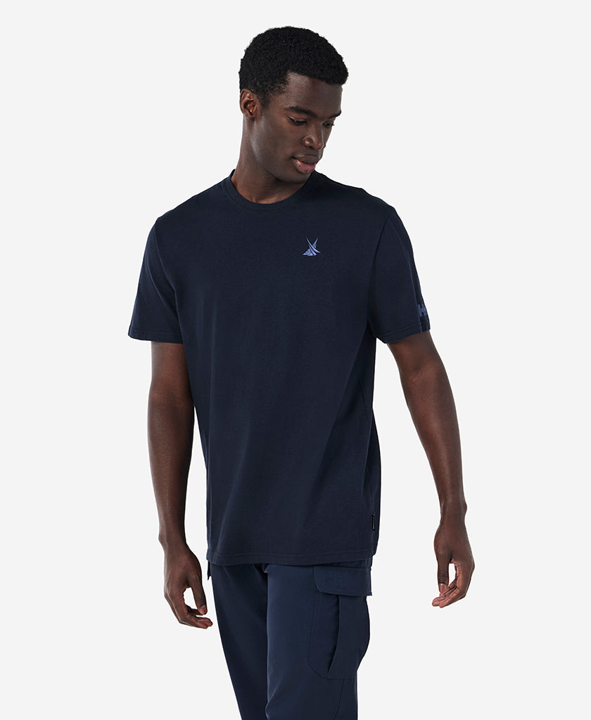CROSS SAILS T-SHIRT, Navy