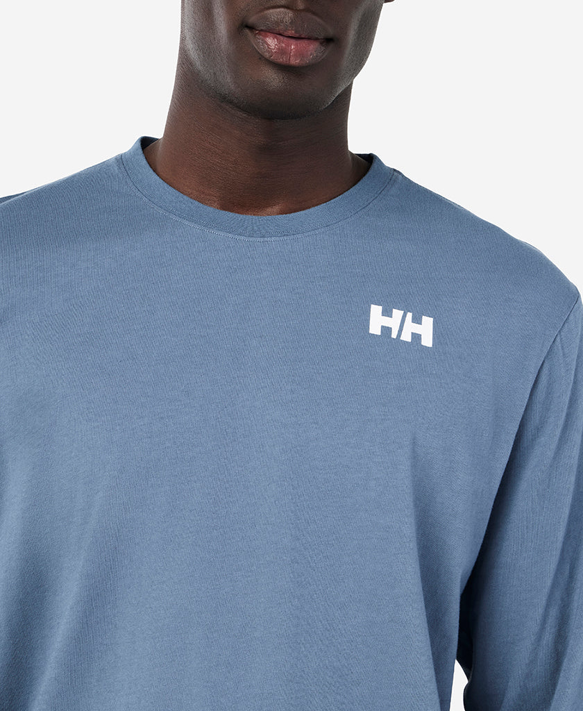 ERVIK L/S T-SHIRT, Washed Navy