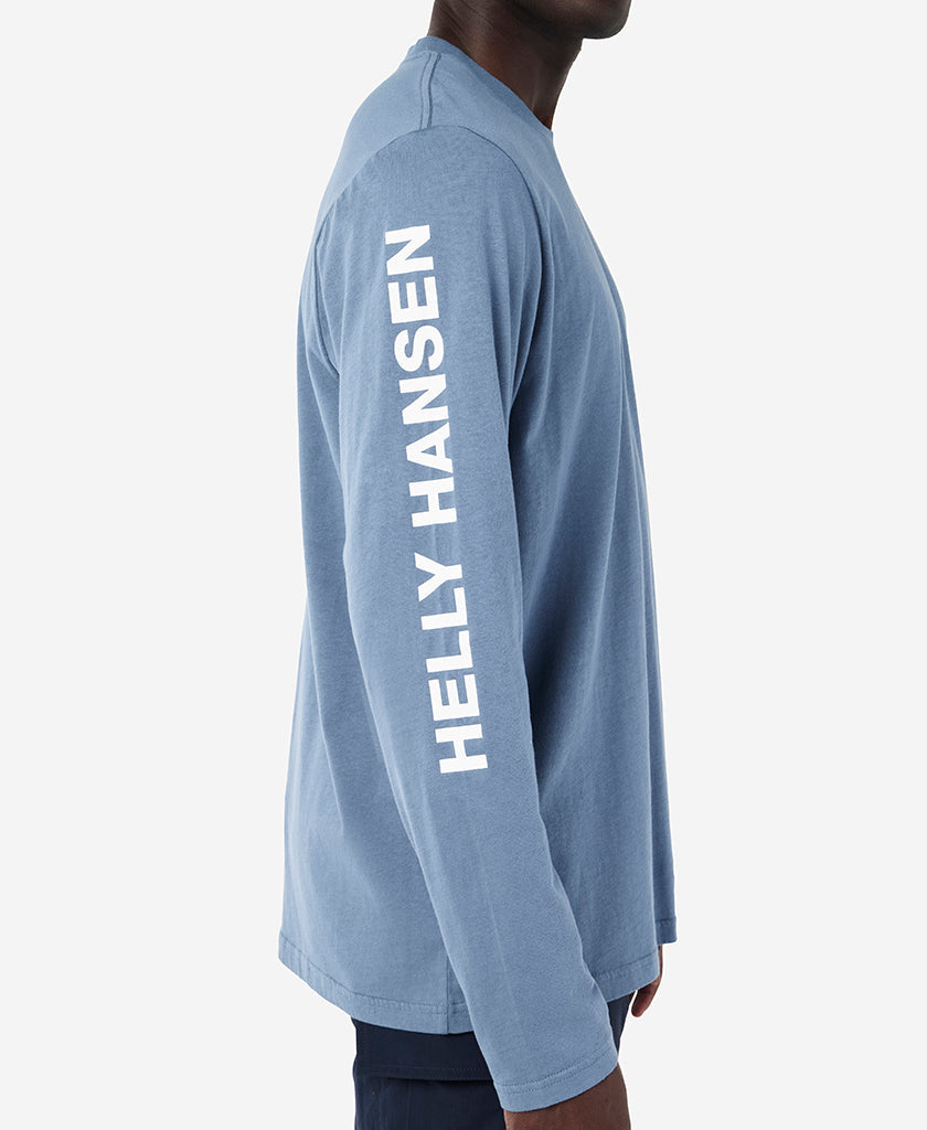 ERVIK L/S T-SHIRT, Washed Navy
