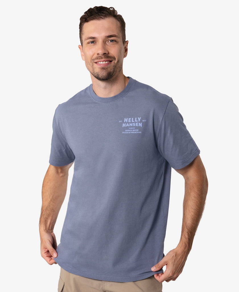 SHORE T-SHIRT, Washed Navy