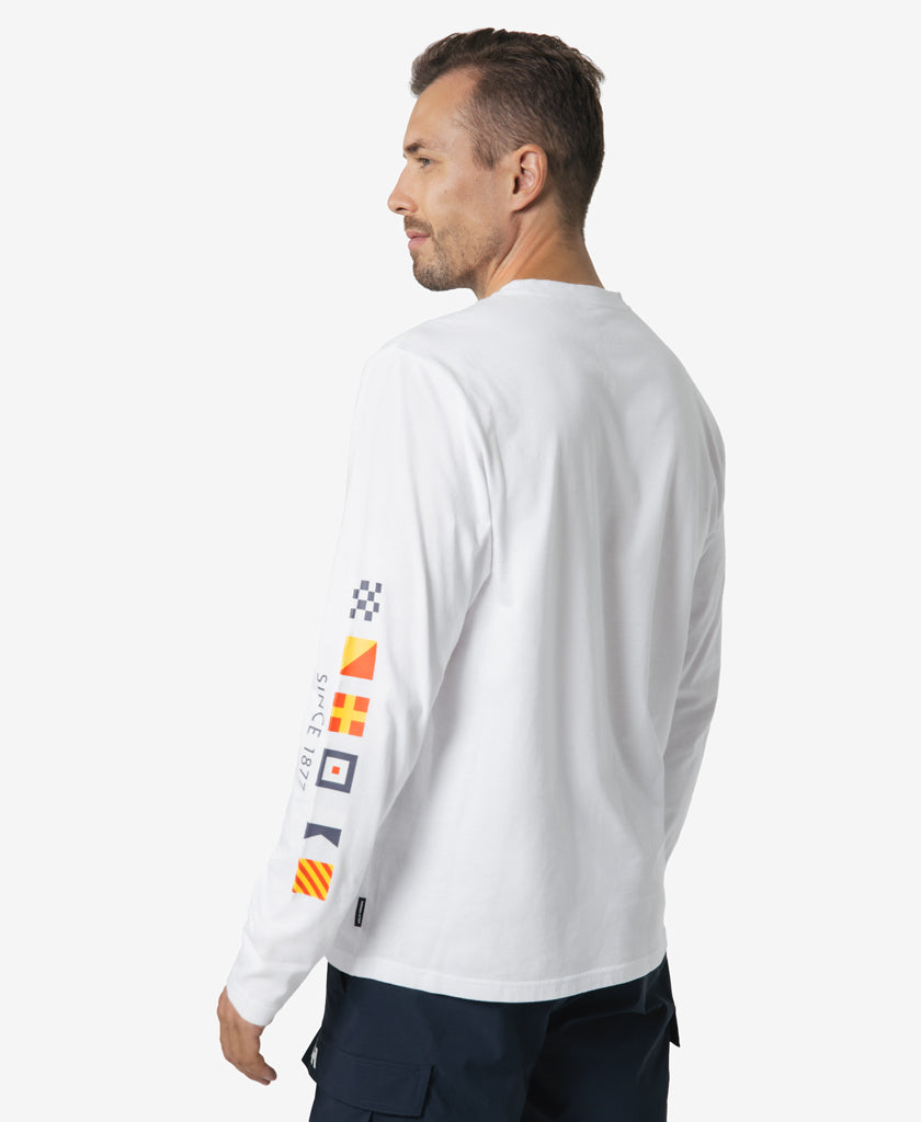 SEAFARER L/S T-SHIRT, White