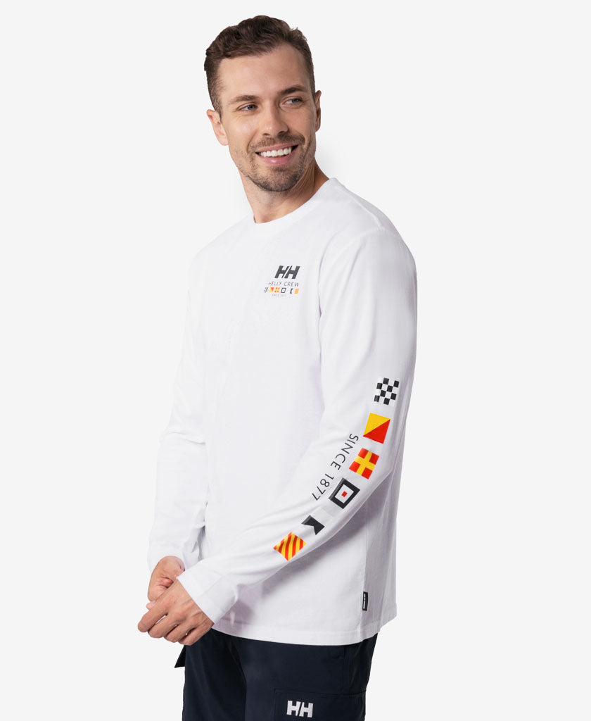 SEAFARER L/S T-SHIRT, White