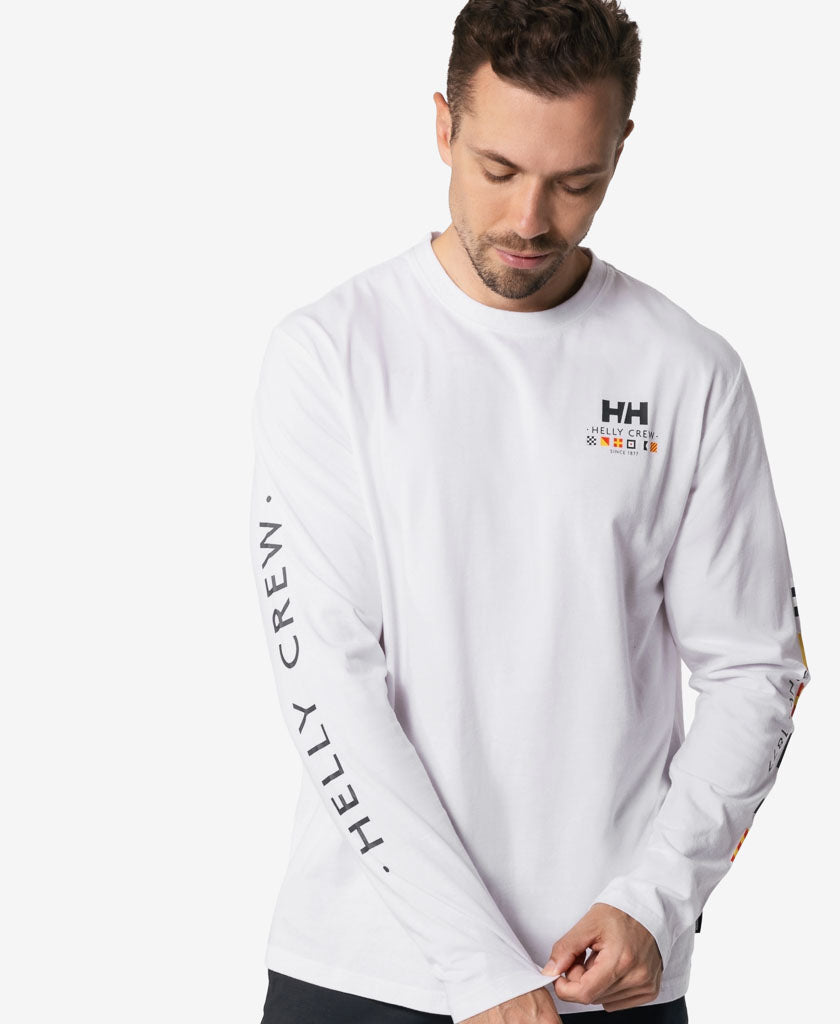 SEAFARER L/S T-SHIRT, White