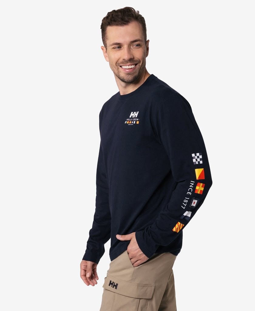 SEAFARER L/S T-SHIRT, Navy