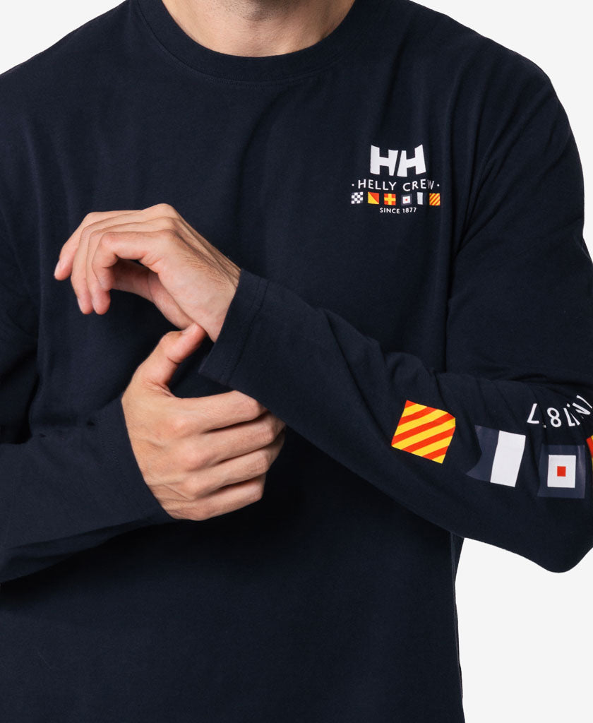 SEAFARER L/S T-SHIRT, Navy