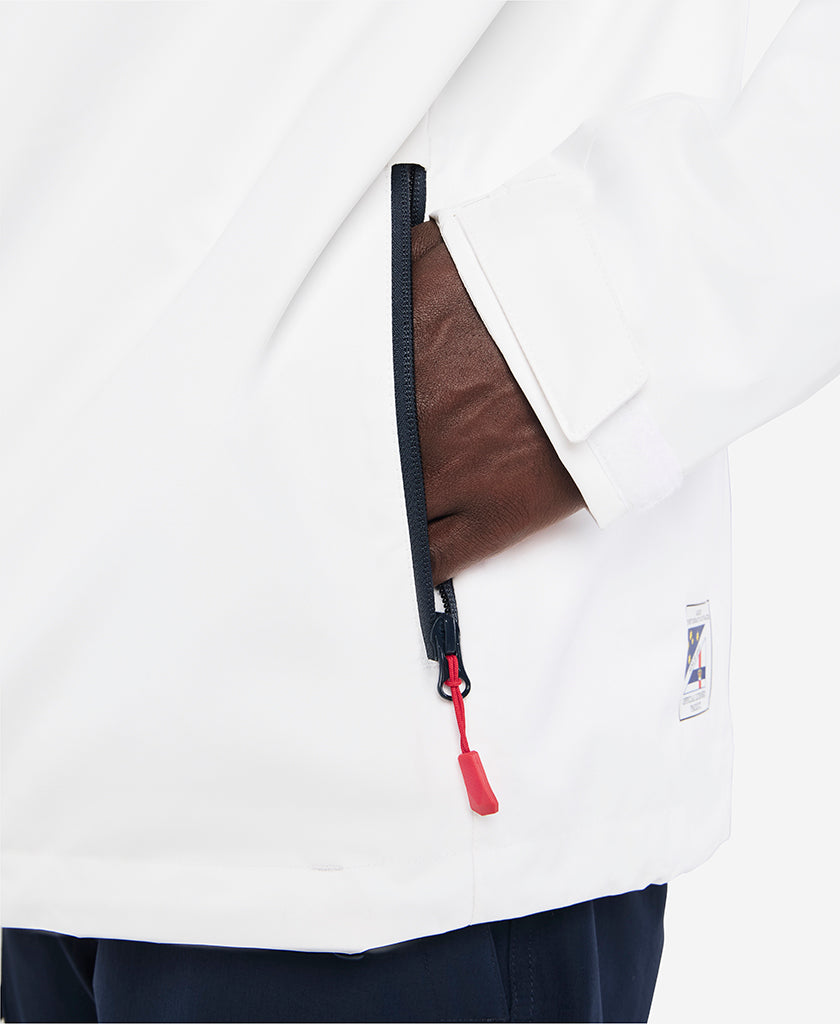 RSHYR25 CREW MIDLAYER JACKET, White